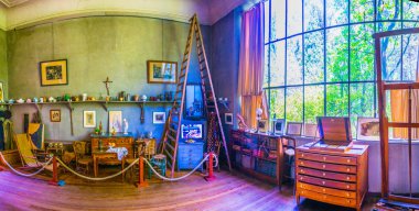 Aix-En-Provence, Fransa, 18 Haziran 2017: İç Paul Cezanne Provence'da Frangı Studio