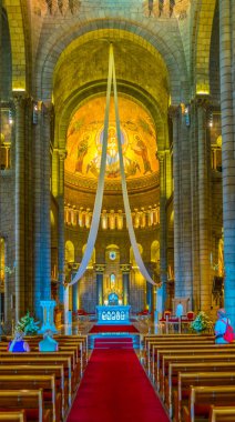 Monaco, Monaco, 14 Haziran 2017: İç Monac Saint Nicholas Katedrali