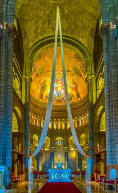 Monaco, Monaco, 14 Haziran 2017: İç Monac Saint Nicholas Katedrali