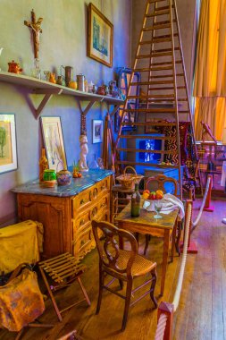 Aix-En-Provence, Fransa, 18 Haziran 2017: İç Paul Cezanne Provence'da Frangı Studio