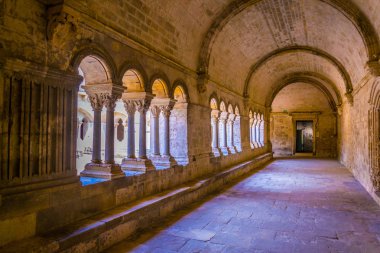 Montmajour, Haziran 21, Fransa 2017: Frangı iç Montmajour manastırda