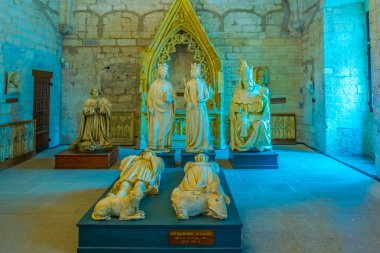 Avignon, Fransa, 22 Haziran 2017: Mezarlar Palais de Papes Avignon, Frangı içinde