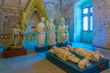 Avignon, Fransa, 22 Haziran 2017: Mezarlar Palais de Papes Avignon, Frangı içinde