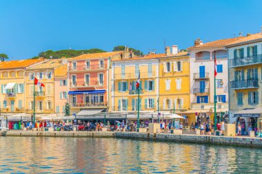 SAINT TROPEZ, FRANCE, JUNE 15, 2017: Marina in Saint Tropez, Franc clipart