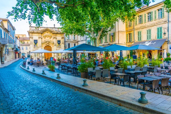 Avignon França Junho 2017 Vista Pôr Sol Place Crillon Avignon — Fotografia de Stock