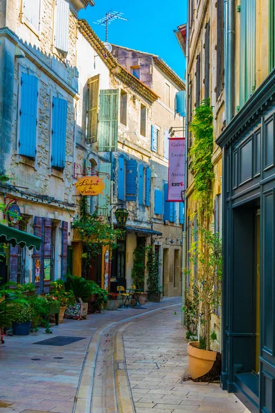 San Remy Provence Junio Francia 2017 Vista Una Calle Estrecha — Foto de Stock