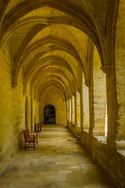 Villeneuve Les Avignon, Fransa, 22 Haziran 2017: Bir eski carthusian Manastırı Chartreuse de Villeneuve lez Avignon, Frangı içinin