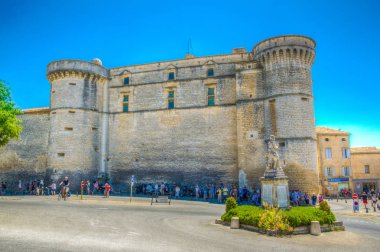 GORDES, FRANCE, JUNE 24, 2017: Gordes castle in Franc