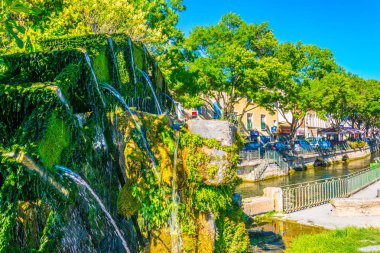 L'ISLE-SUR-LA-SORGUE, FRANCE, JUNE 24, 2017: Water wheel in l'Isle sur la Sorgue in Franc