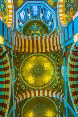 MARSEILLE, FRANCE, JUNE 9, 2017: Interior of Basilique Notre-Dame de la Garde in Marseille, Franc