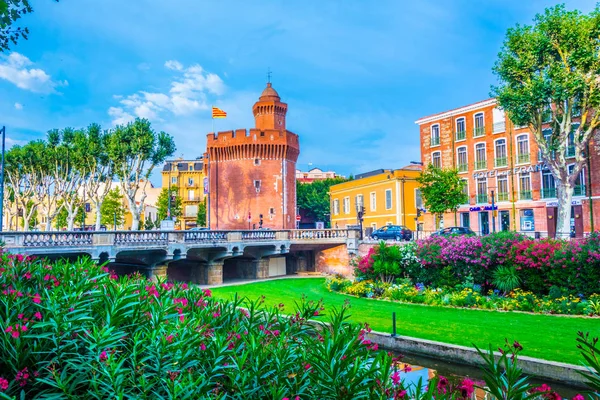 Perpignan Francia Junio 2017 Torre Castillet Que Alberga Museo Historia — Foto de Stock