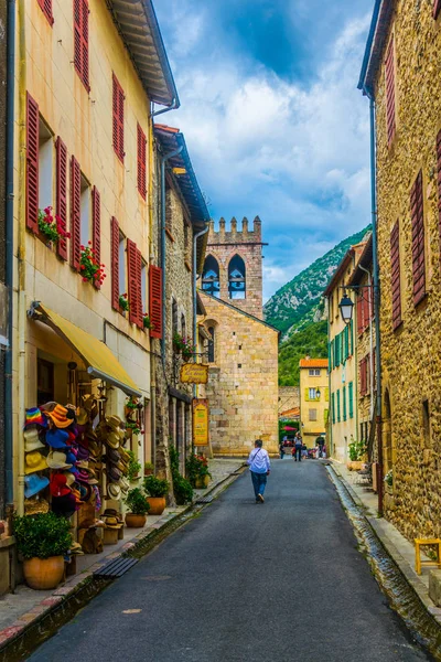 Villefranche Conflent France Juin 2017 Les Gens Promènent Dans Une — Photo