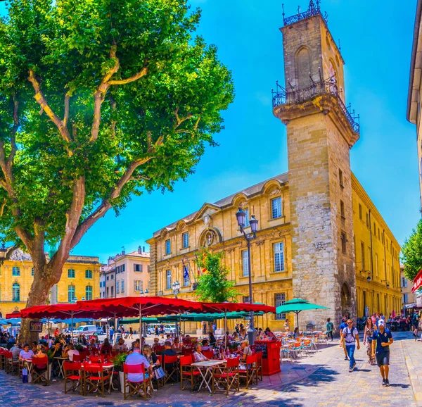 AIX-EN-PROVENCE, FRANCE, JUNE 18, 2017: Town hall at Aix-en-Provence, Franc