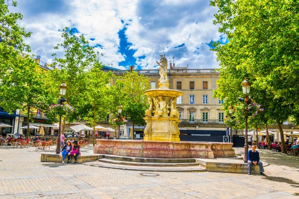 Carcassonne Francja Czerwca 2017 Wąskiej Uliczce Centrum Carcassonne Frank — Zdjęcie stockowe