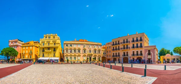 Monaco Monaco Junio 2017 Fachadas Casas Casco Antiguo Mónaco —  Fotos de Stock