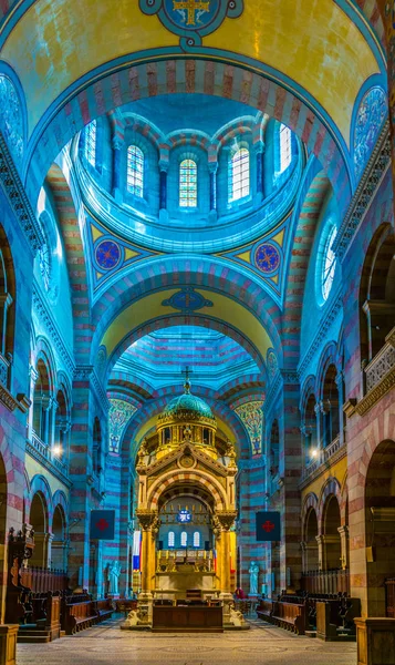 Marseille Frankrijk Juni 2017 Interieur Van Kathedraal Major Marseille Franc — Stockfoto