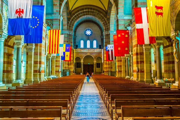 Μασσαλία Γαλλία Ιουνίου 2017 Εσωτερικό Του Καθεδρικού Ναού Major Στη — Φωτογραφία Αρχείου