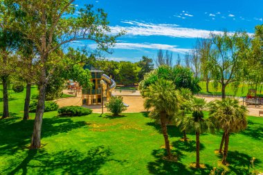 Bir seaside park, Palma de Mallorca, İspanya