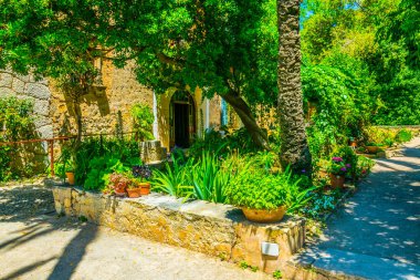Oğlum Marroig, eski konak Arşidük Luis Salvado, Mallorca, Spai, Bahçe