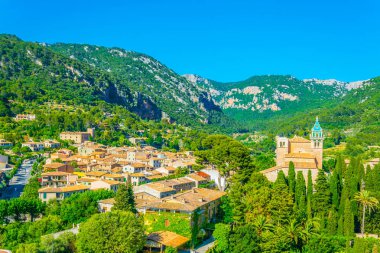 Gerçek Cartuja de Valldemossa, Mallorca, Spai havadan görünümü