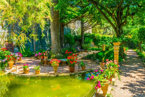 Jardin Son Marroig Ancien Manoir Archiduc Luis Salvado Majorque Spai — Photo