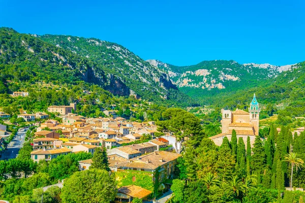 Vista Aérea Del Real Cartuja Valldemossa Mallorca Spai — Foto de Stock