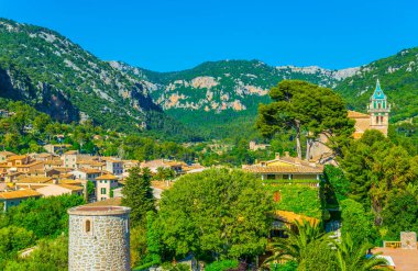 Gerçek Cartuja de Valldemossa, Mallorca, Spai havadan görünümü