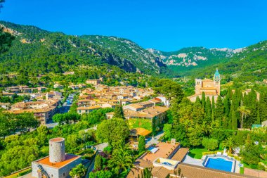 Gerçek Cartuja de Valldemossa, Mallorca, Spai havadan görünümü