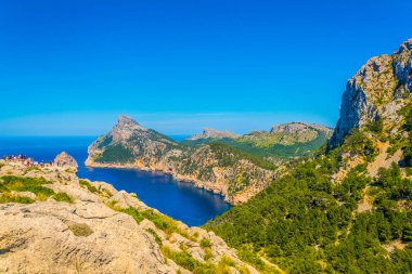 Cap Formentor, Mallorca, Spai kayalık peyzaj