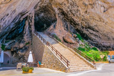 Entrance to the Coves d'Arta, Mallorca, Spai clipart