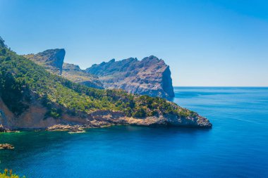 Cap Formentor, Mallorca, Spai kayalık peyzaj