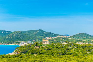 Cala ratjada ve Capdepera, Mallorca, Spai havadan görünümü