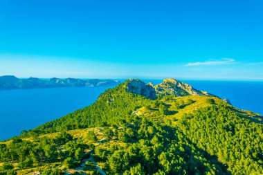 Alcudia ve pollenca koyları, Mallorca, Spai ayıran Victoria Yarımadası