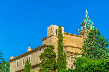 Gerçek Cartuja de Valldemossa, Mallorca, Spai havadan görünümü