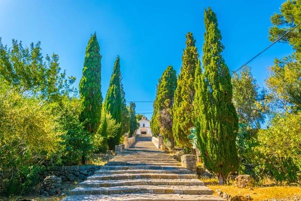 365 Steg Carrer Del Calvari Trappa Leder Till Calvari Kapellet — Stockfoto