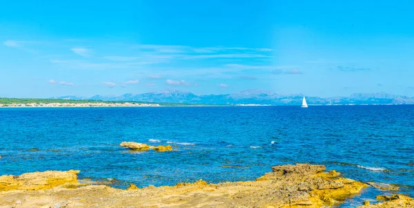 Baai Van Alcudia Mallorca Spai — Stockfoto