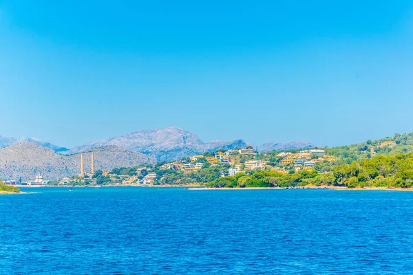 Vista Mar Port Alcudia Mallorca Spai — Foto de Stock