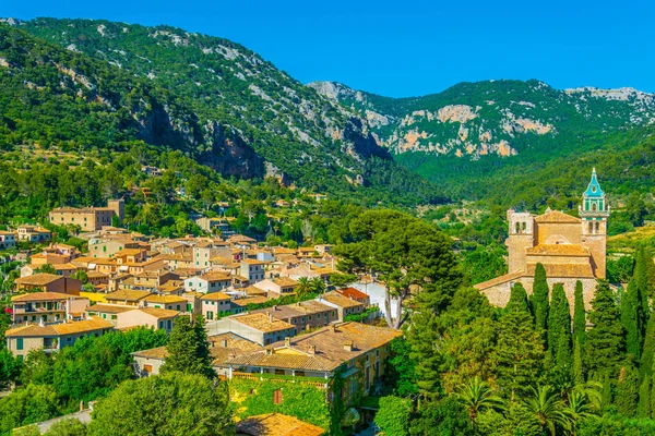 Vista Aérea Del Real Cartuja Valldemossa Mallorca Spai — Foto de Stock