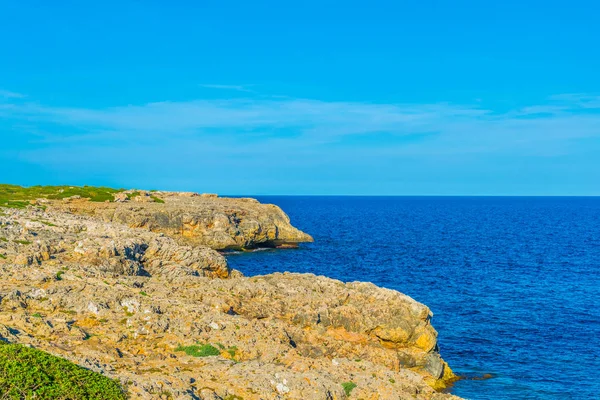 Zerklüftete Küste Von Mallorca Bei Porto Crist — Stockfoto