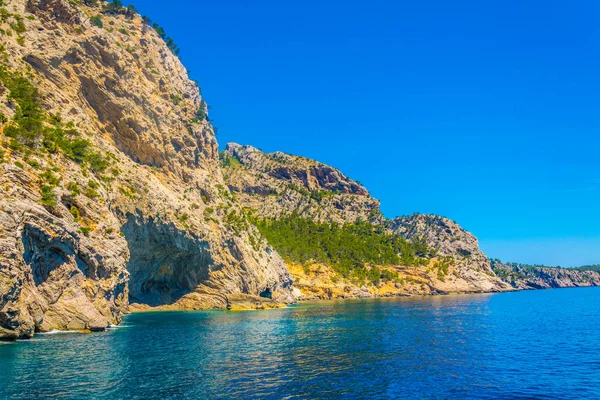 Penisola Victoria Che Separa Baie Alcudia Pollenca Maiorca Spai — Foto Stock