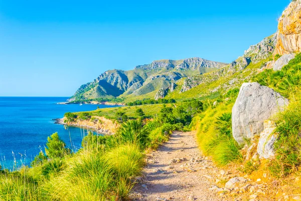 Členité Pobřeží Mallorky Cap Ferrut — Stock fotografie