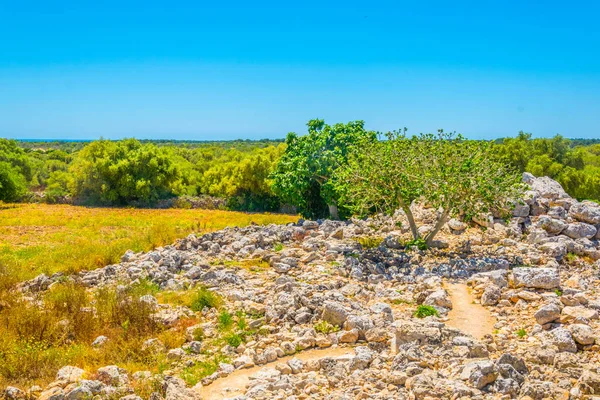 Ruiny Talayot Capocorb Vell Mallorca Spai — Zdjęcie stockowe