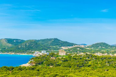 Cala ratjada ve Capdepera, Mallorca, Spai havadan görünümü