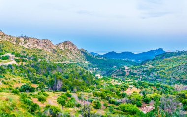 Serra Tramuntana Sıradağları, Mallorca, Spai gün batımı görünümü