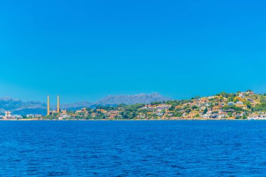 Bir Port d'Alcudia, Mallorca, Spai deniz görünümü