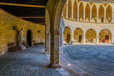 Castell de Bellver Palma de Mallorca, Spai, iç avlusu