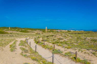 Kum tepeleri Sa Canova playa virgen, Mallorca, Spai