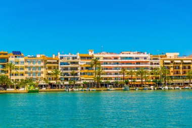 Bir Port d'Alcudia, Mallorca, Spai deniz görünümü
