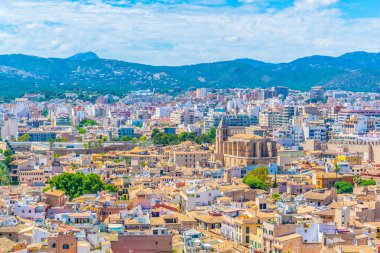 Santa Cruz kilise, Spai Palma de Mallorca havadan görünümü