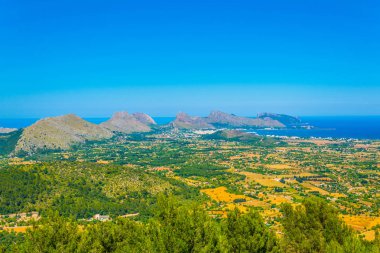 Mallorca, Spai, Cap Formentor çevrili Pollenca Körfezi